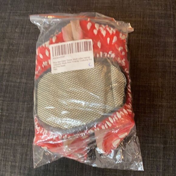 Adult Halloween Man-Eater Flower Latex Mask NEW - Picture 5 of 5